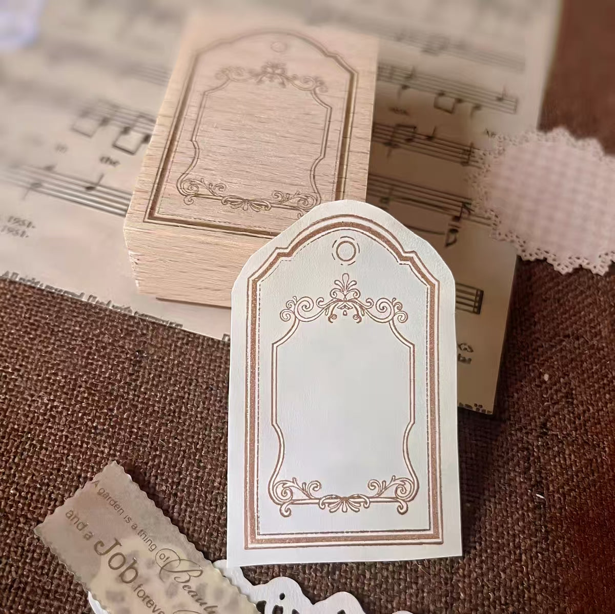 Wooden stamp (Frame)