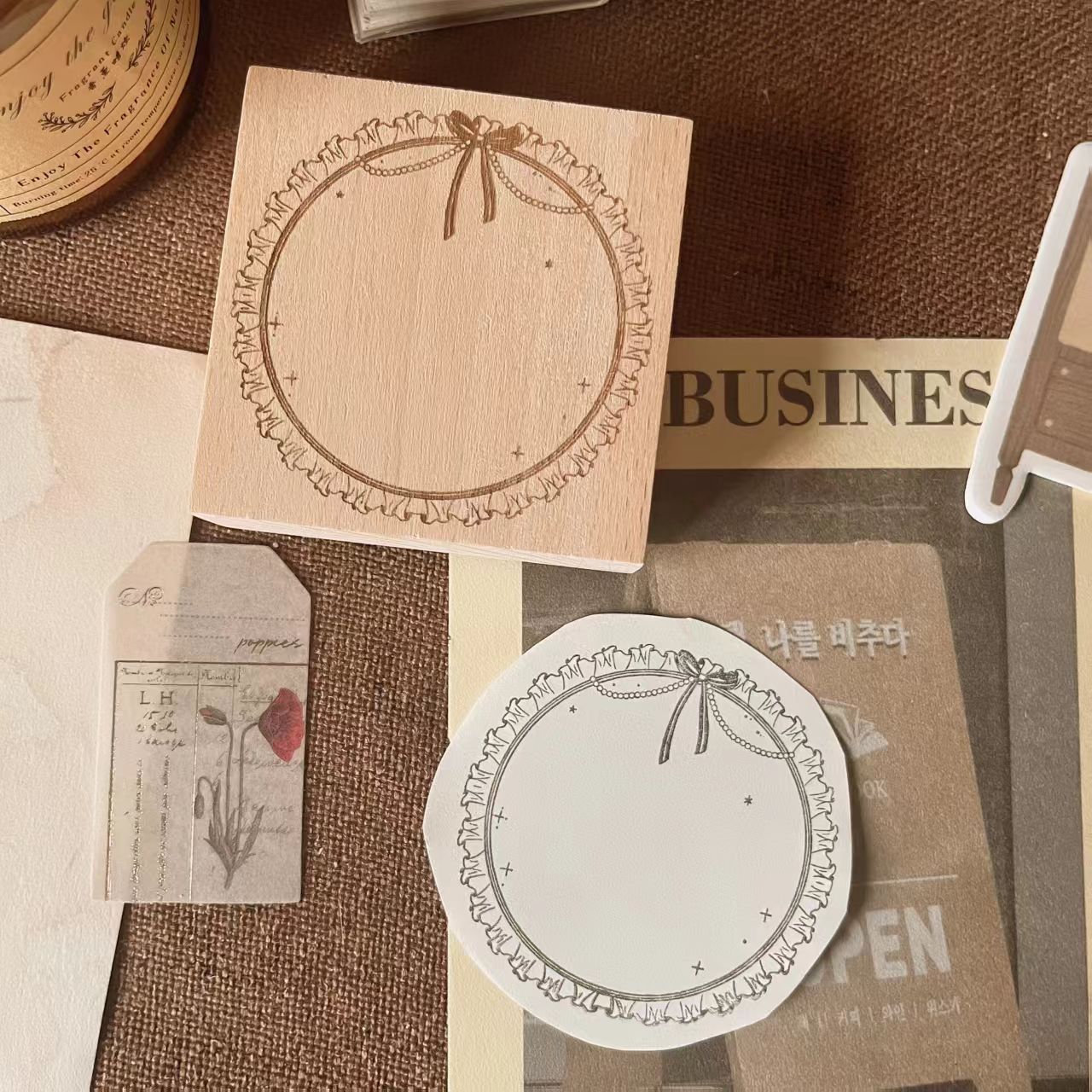 Wooden stamp (Frame)