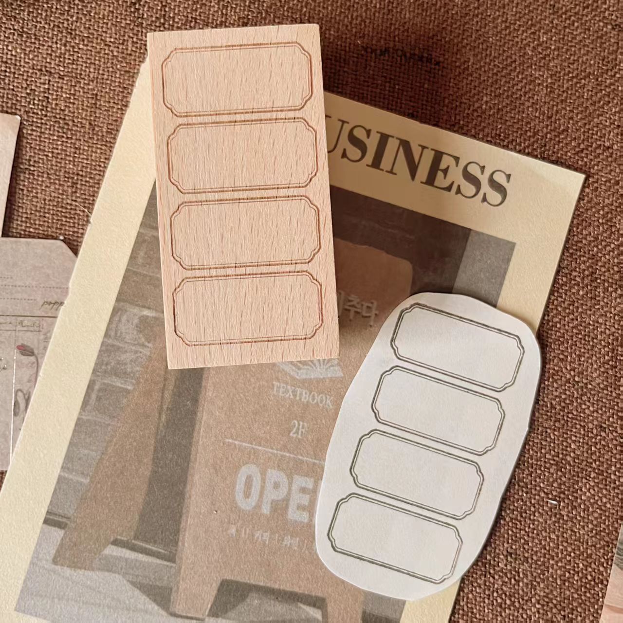 Wooden stamp (Frame)