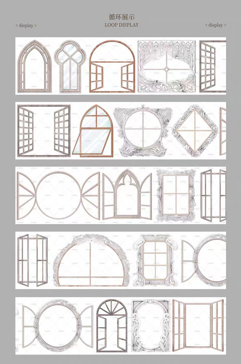 Journal PET tape (Window) 8cm*5m/roll