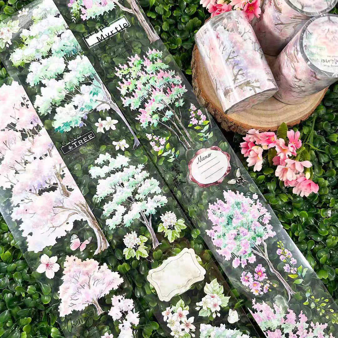 Journal PET tape (Tree ) 7cm*10m/roll