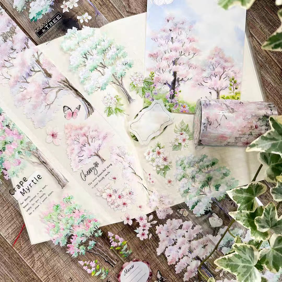 Journal PET tape (Tree ) 7cm*10m/roll