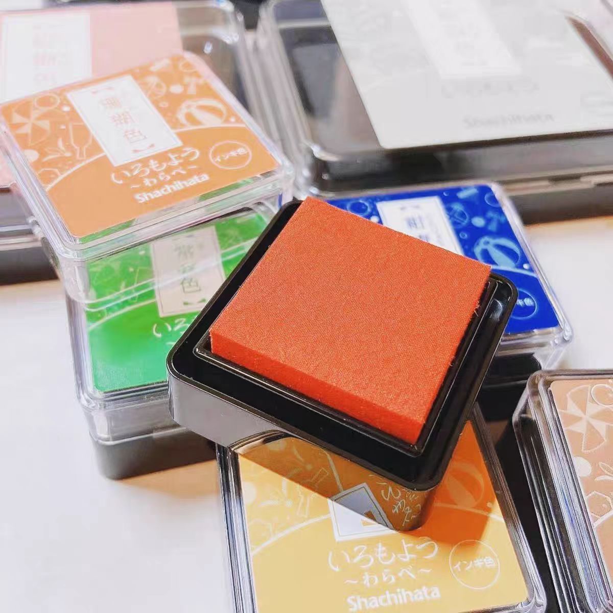 Mini Rubber stamp quick-drying oil-based ink pad （Matte）3.5*3.5cm