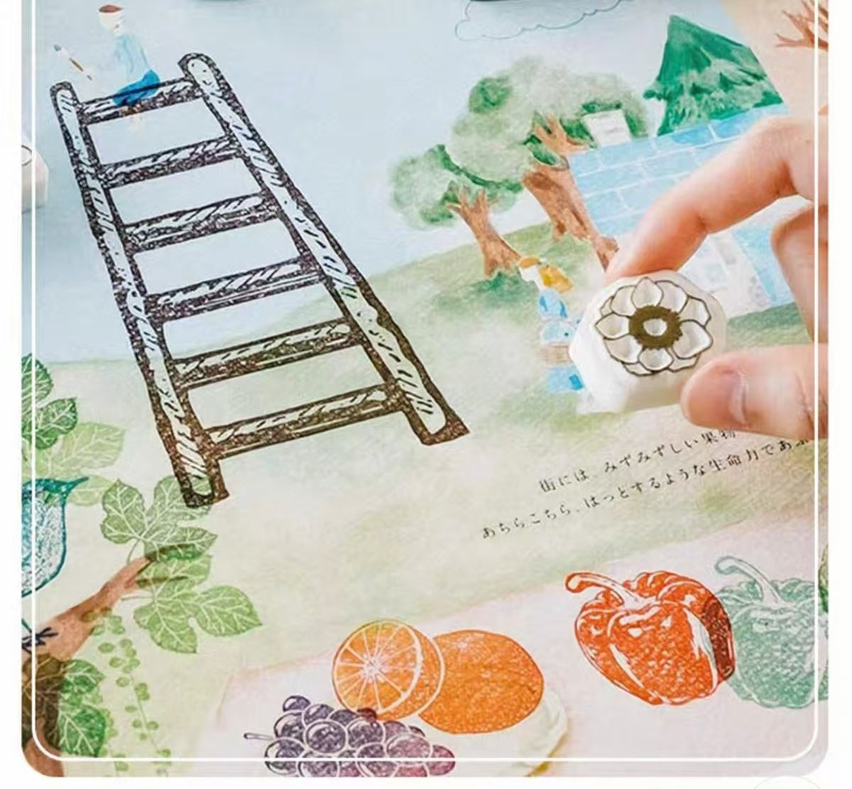 Rubber stamp quick-drying oil-based ink pad （Matte）4*6.3cm