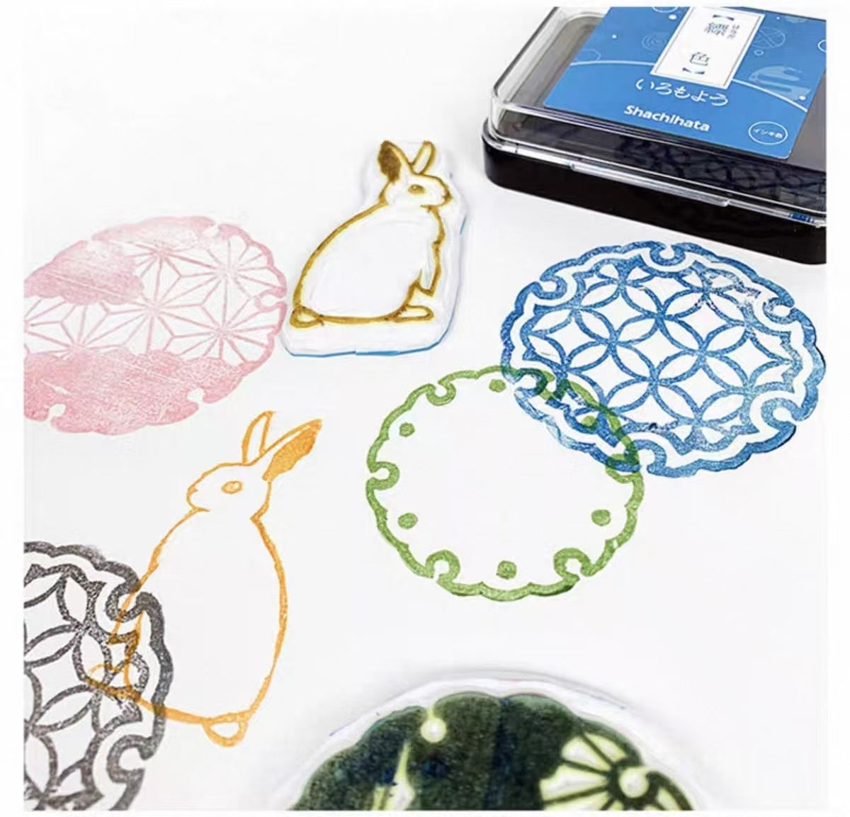 Rubber stamp quick-drying oil-based ink pad （Matte）4*6.3cm