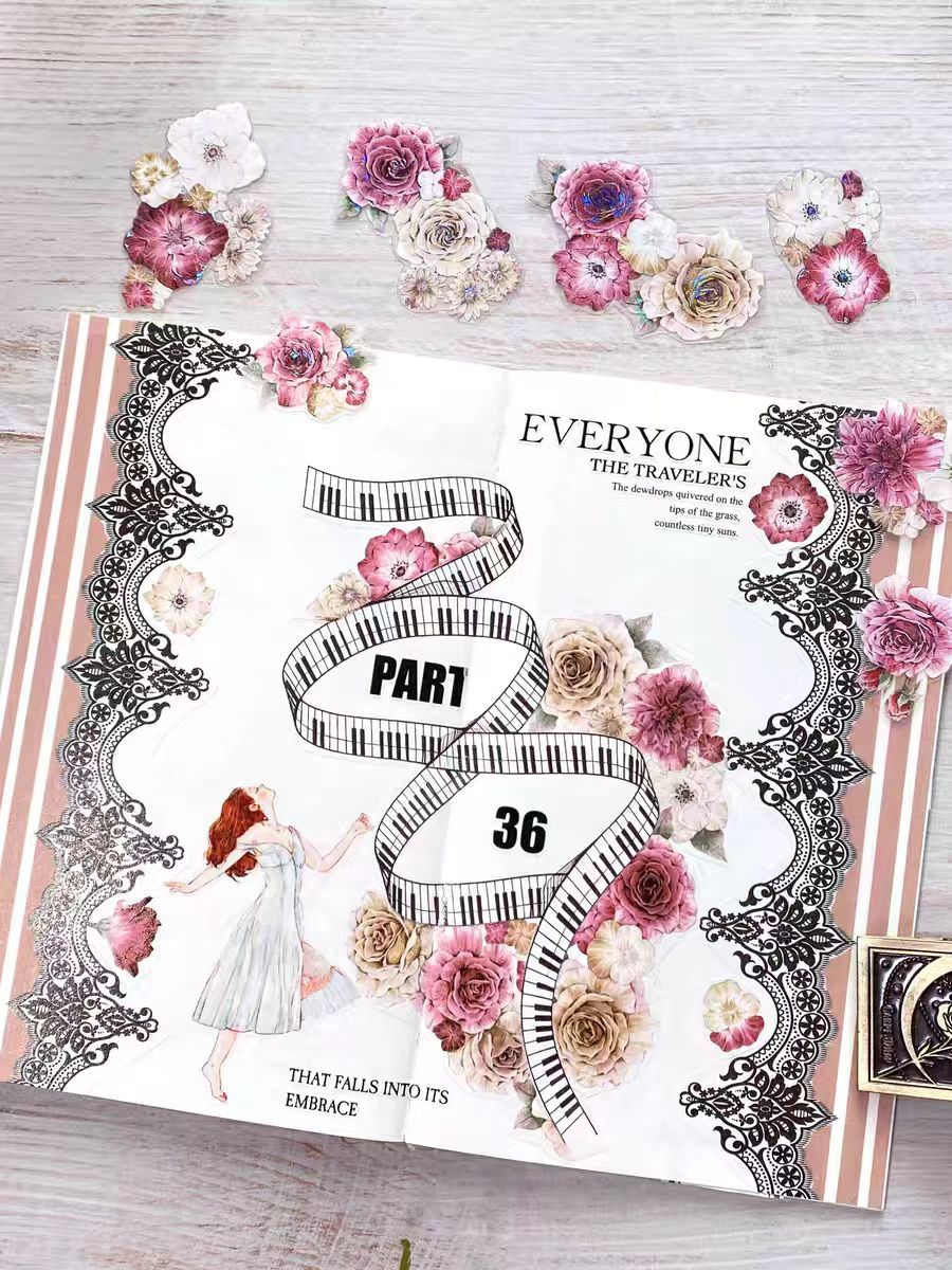 Journal flower tape