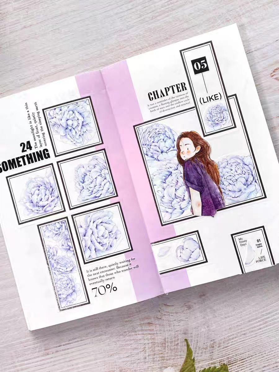 Journal flower tape
