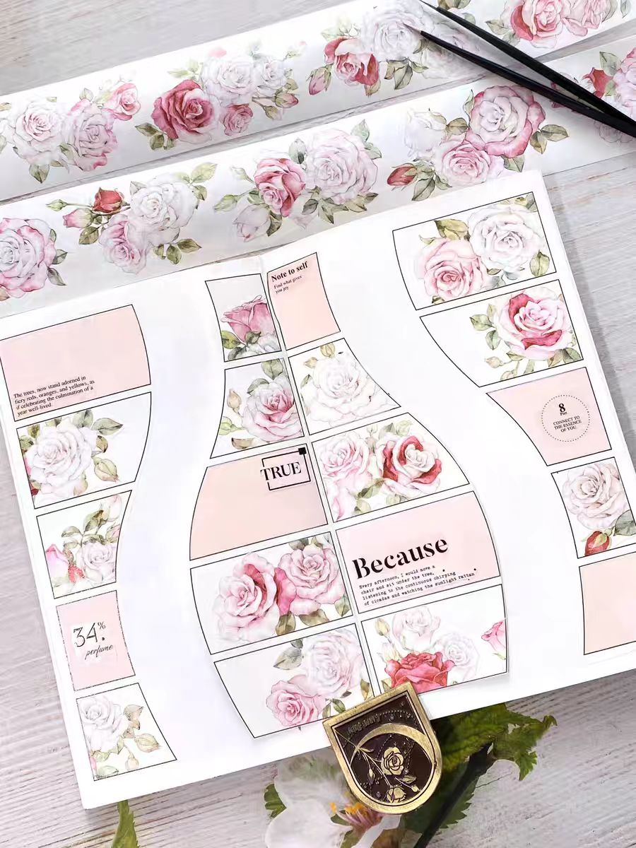 Journal flower tape