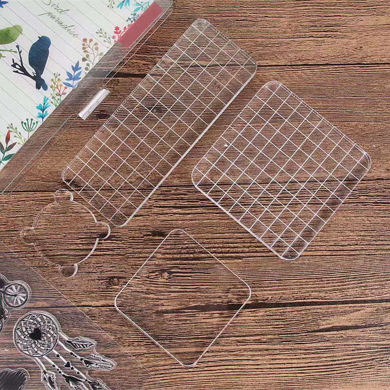 Acrylic silicone stamp handle backplate