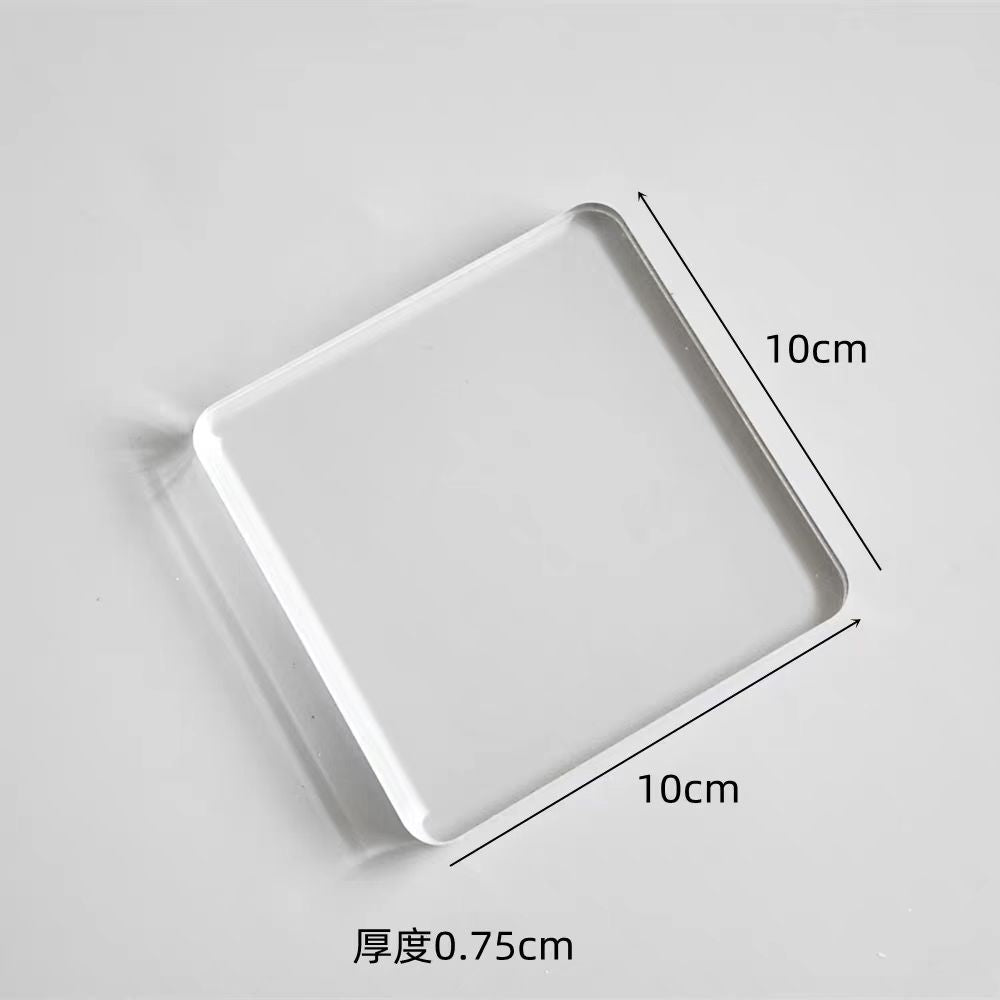 Acrylic silicone stamp handle backplate
