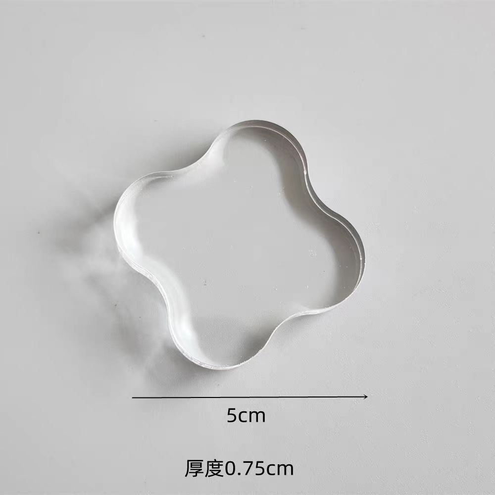 Acrylic silicone stamp handle backplate