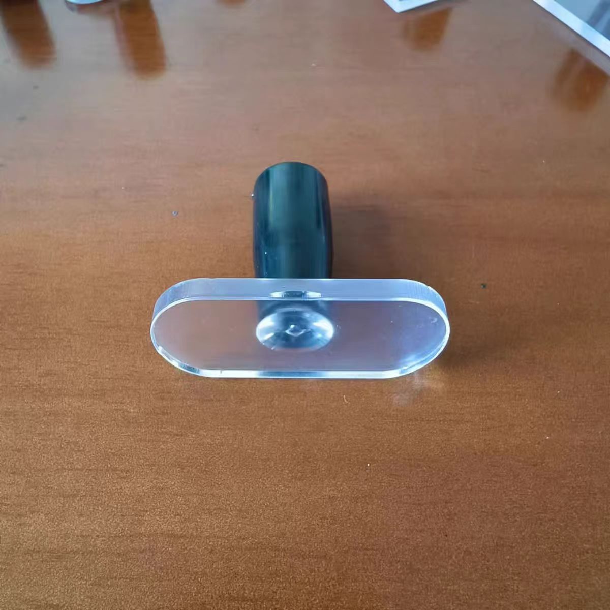 Acrylic silicone stamp handle backplate