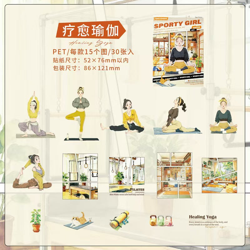 Journal PET sticker packs (30pcs/pack)