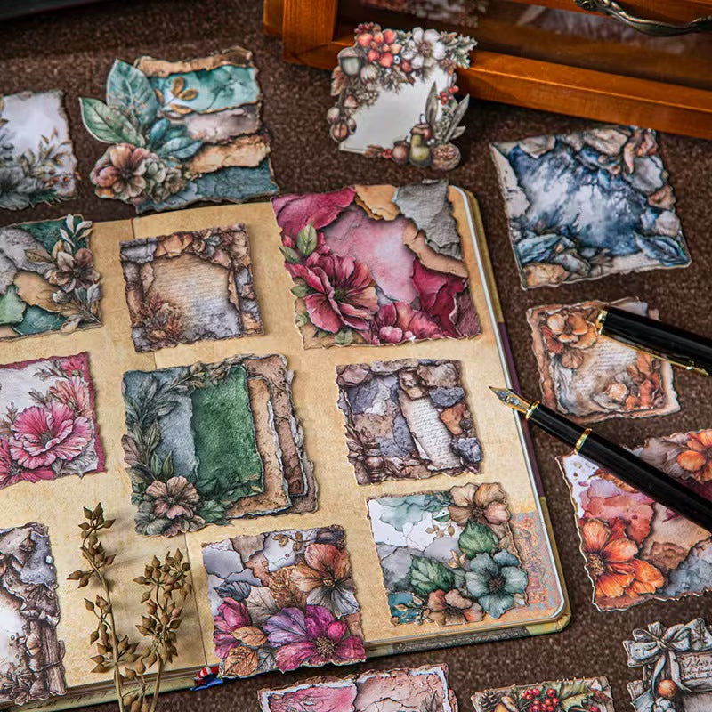 Journal hard card sticker packs (10 pcs/pack) 8*8cm/pcs