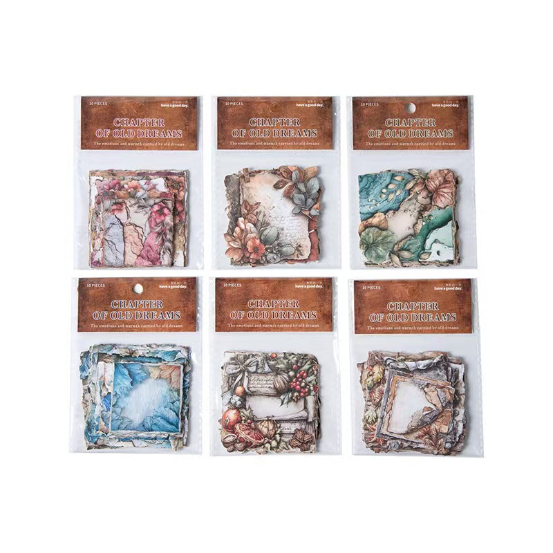 Journal hard card sticker packs (10 pcs/pack) 8*8cm/pcs