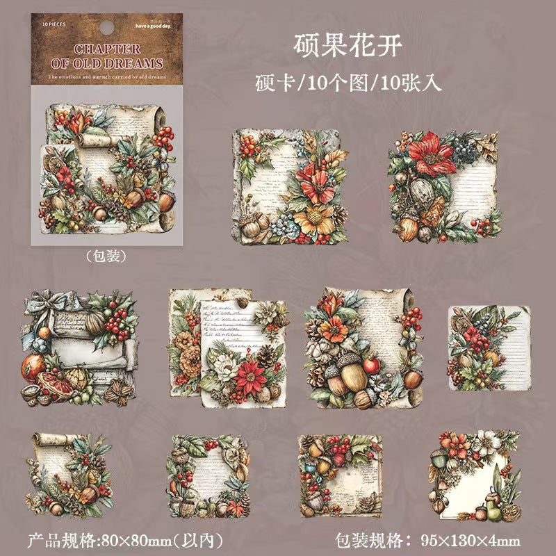 Journal hard card sticker packs (10 pcs/pack) 8*8cm/pcs