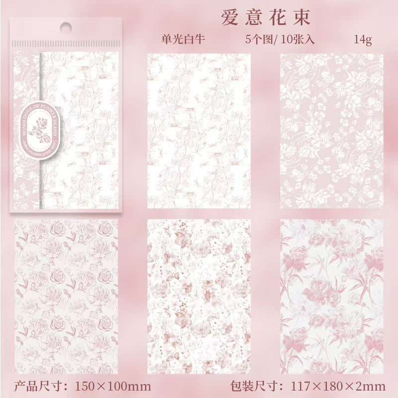 Journal paper packs (10 sheets/pack) 10*15cm/sheet