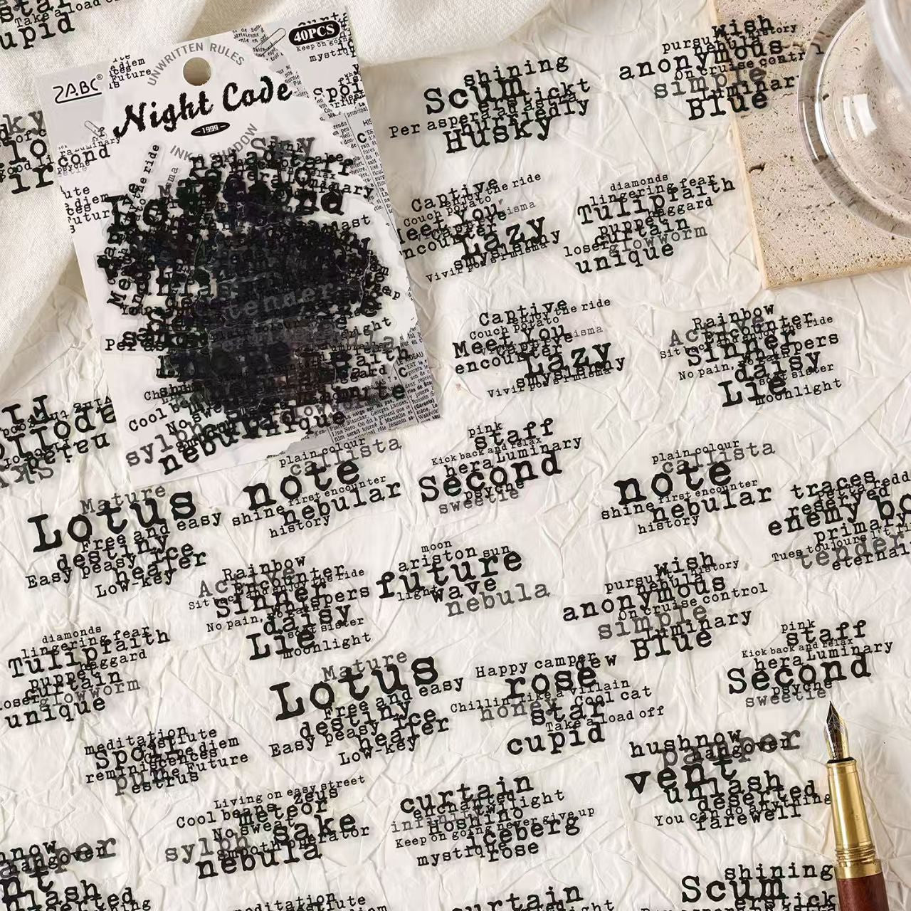 Journal PET sticker packs (40pcs/pack)