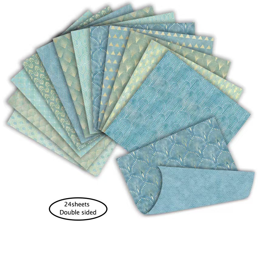 6 Inch Double Sided Vintage Scrapbook Paper Pack, Retro Junk Journal Paper (24 sheets/pack)