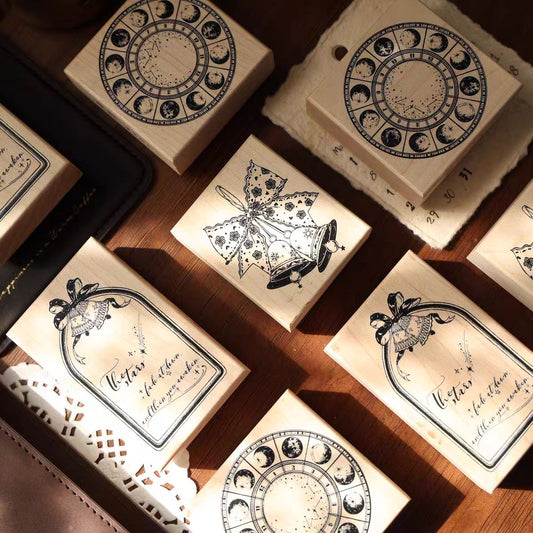 Wooden stamp (Bell Compass)