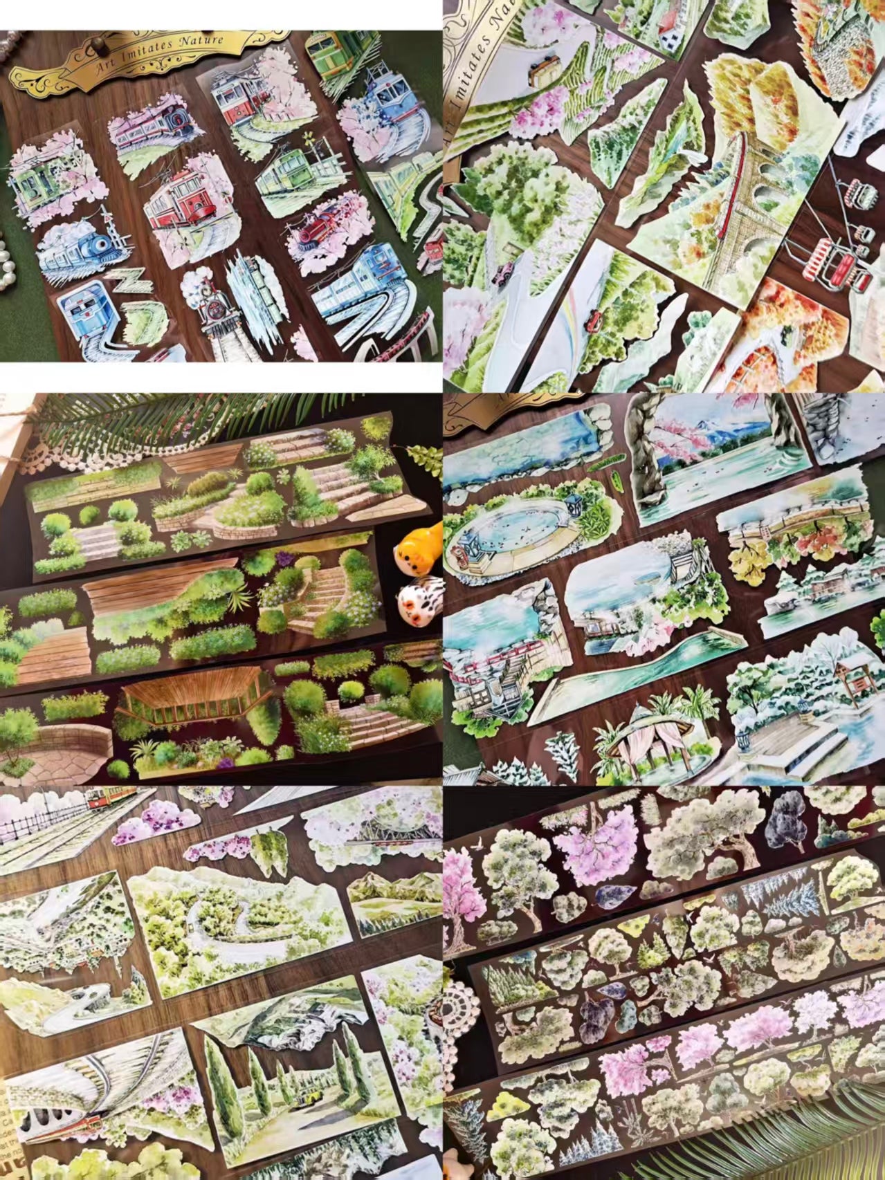 Journal PET landscape tape (5m/roll）