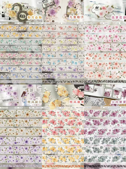 Journal flower tape (4m/roll)