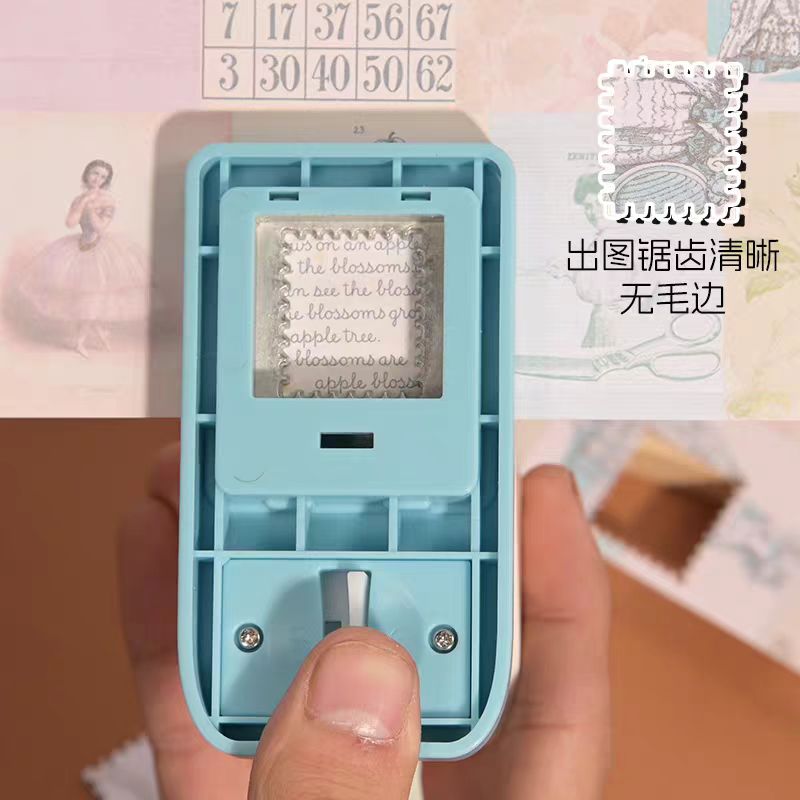 Stamp-shaped embossing tool