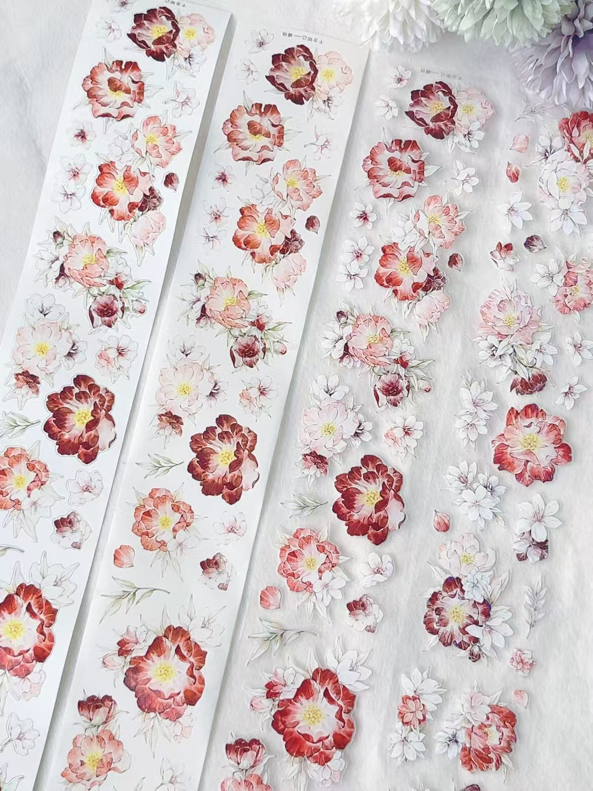 Journal pre-cut flower tape (6cm*5m/roll)