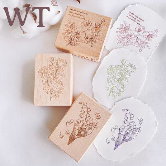 Wooden stamp (Flower)