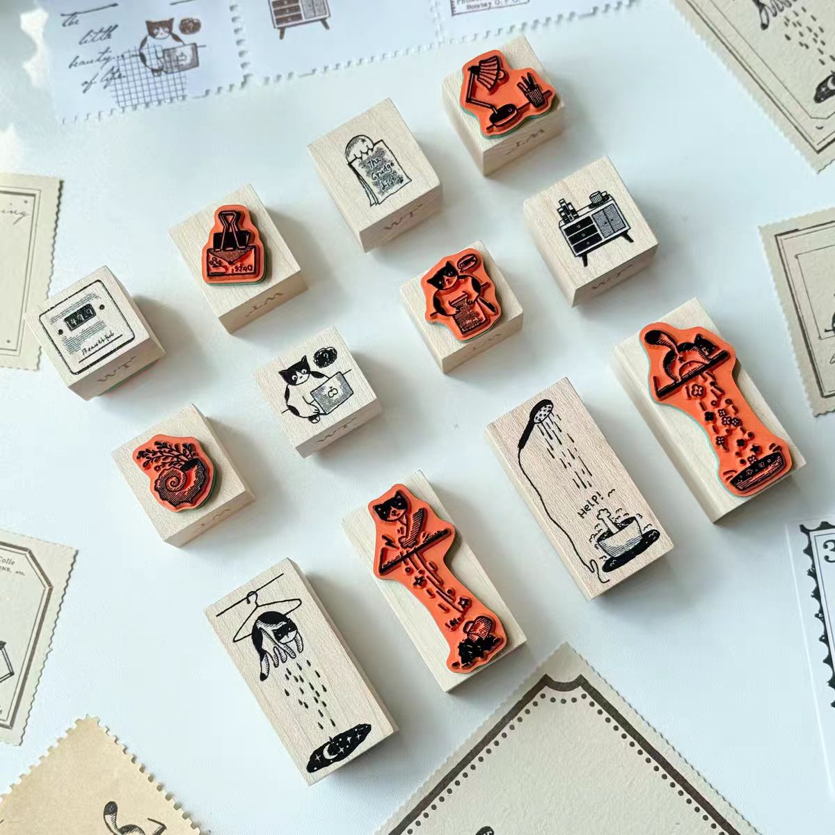 Wooden stamp set