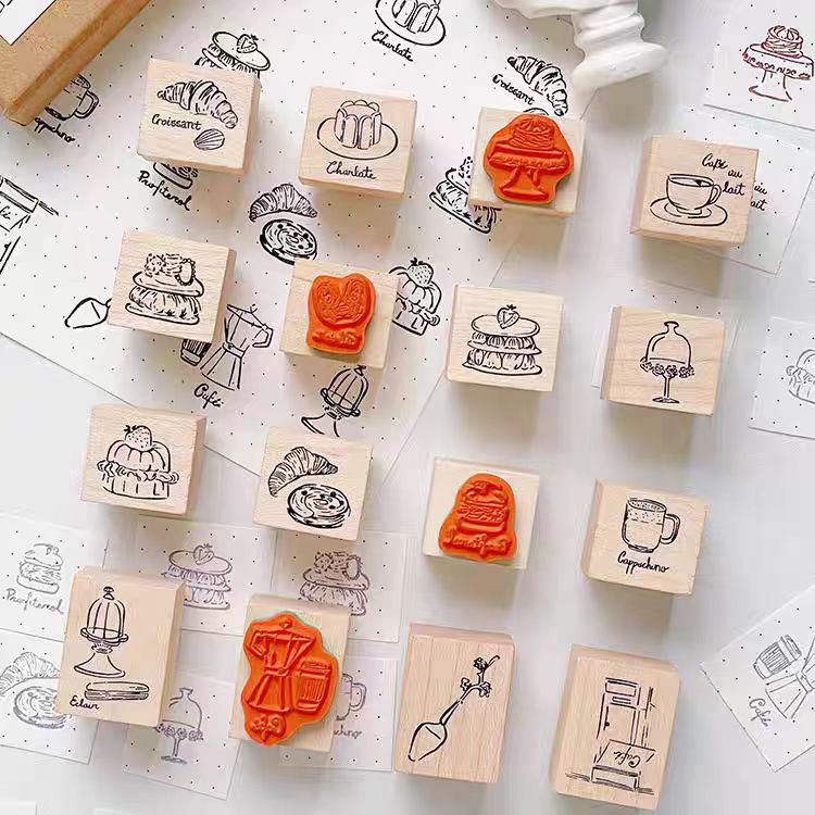Wooden stamp set