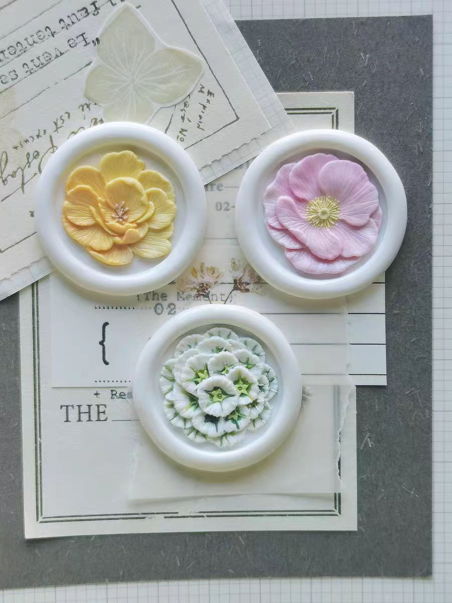 Wooden stamp/ Wax seal (Flower)