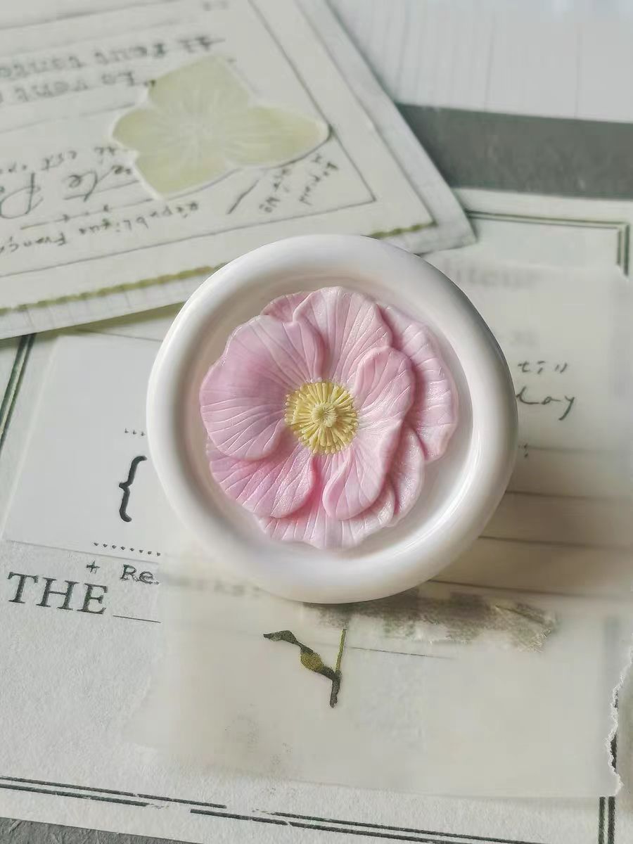Wooden stamp/ Wax seal (Flower)