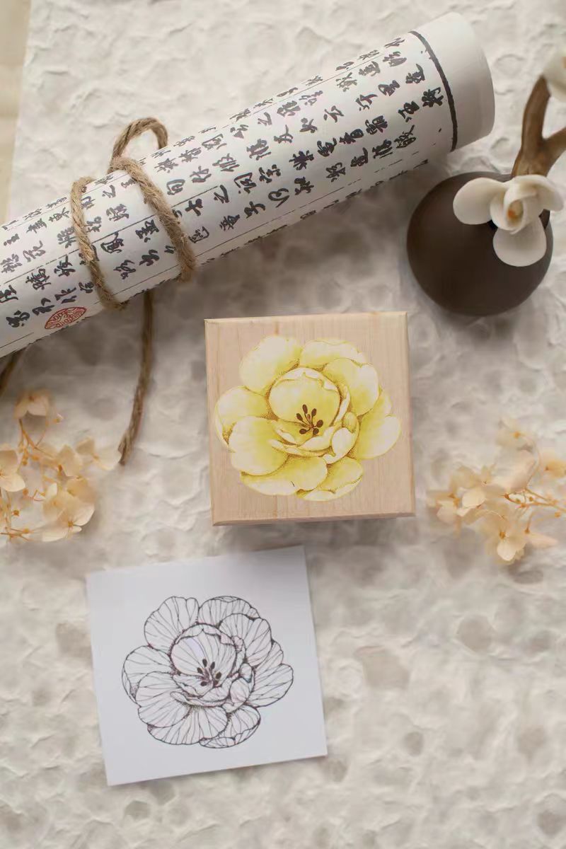 Wooden stamp/ Wax seal (Flower)