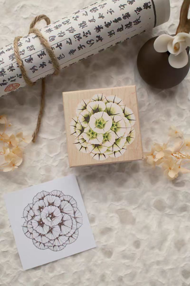 Wooden stamp/ Wax seal (Flower)
