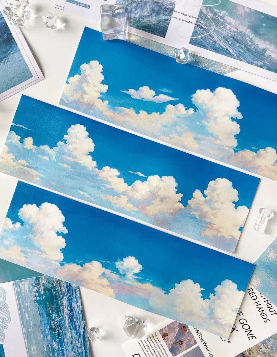Journal washi tape (clouds) 6cm*5m/roll