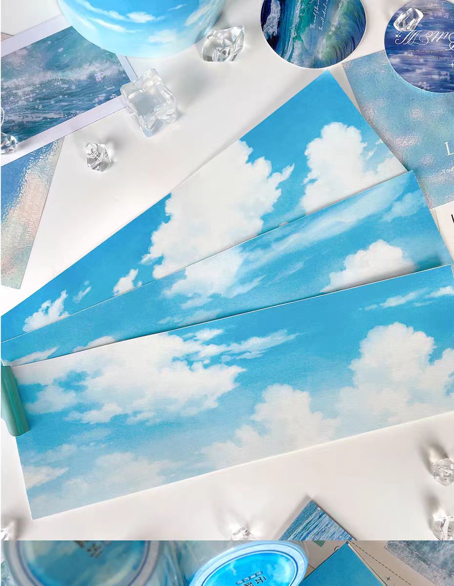Journal washi tape (clouds) 6cm*5m/roll