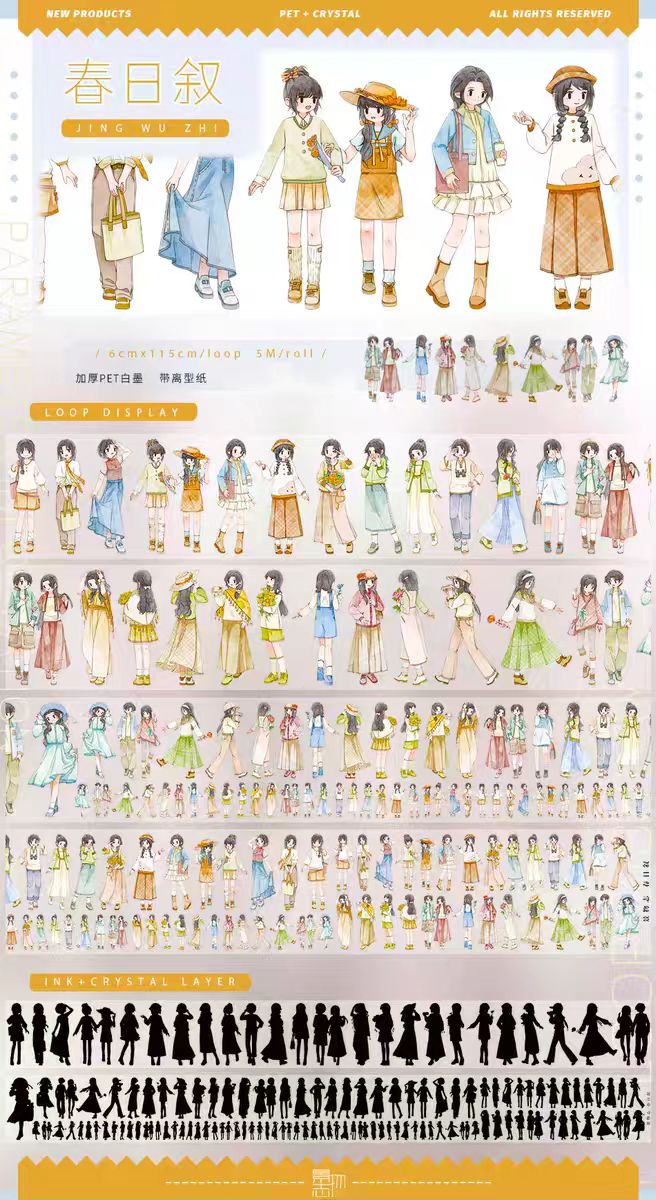 Journal PET tape (5m/roll)