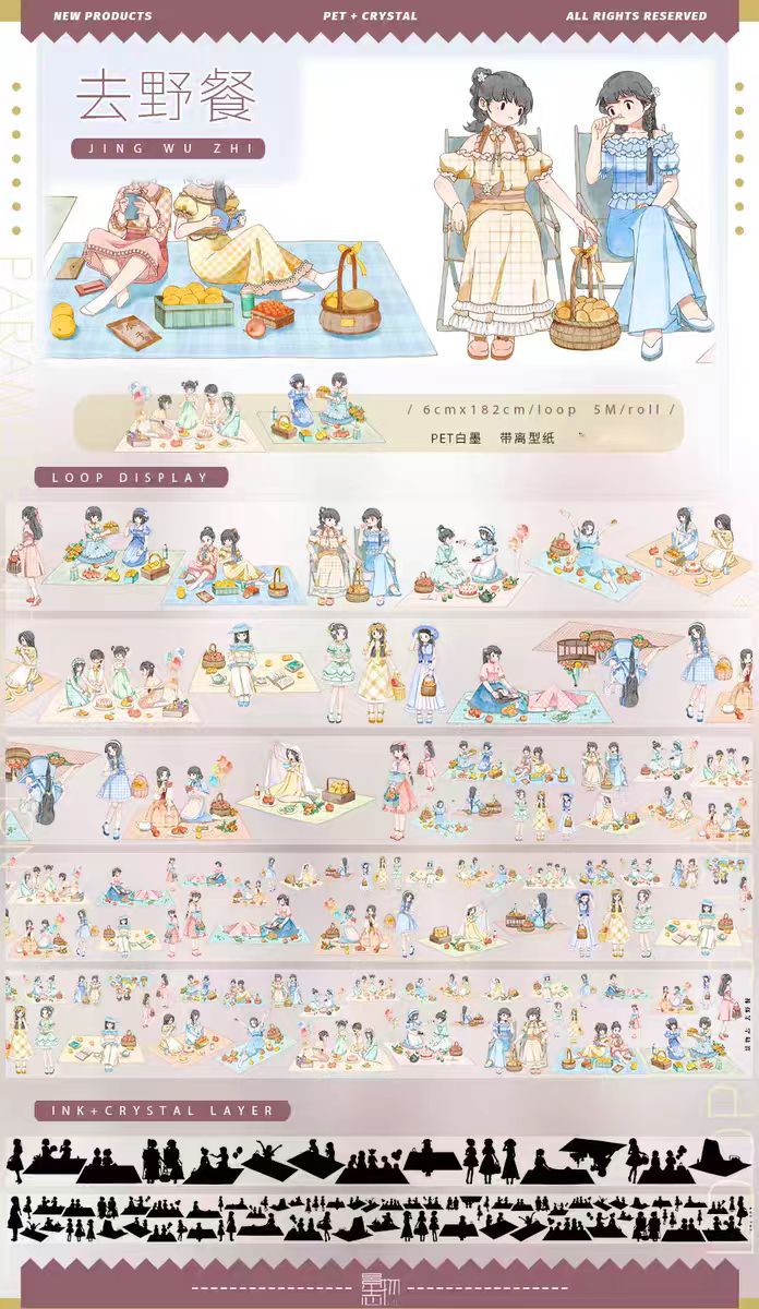 Journal PET tape (5m/roll)