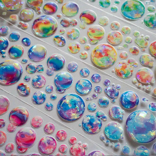 Journal shell light PET tape (Colorful Bubbles) 6cm*5m/roll