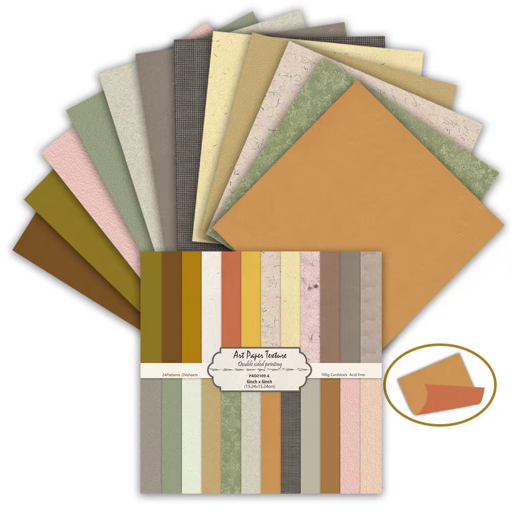 6 Inch Double Sided Vintage Scrapbook Paper Pack, Retro Junk Journal Paper (24 sheets/pack)