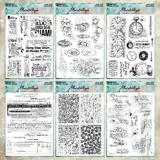 Transparent Silicone Stamp for Journaling, Planner & Craft Decoration