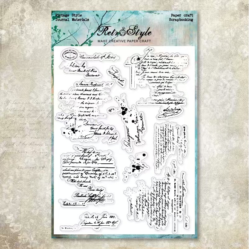 Transparent Silicone Stamp for Journaling, Planner & Craft Decoration