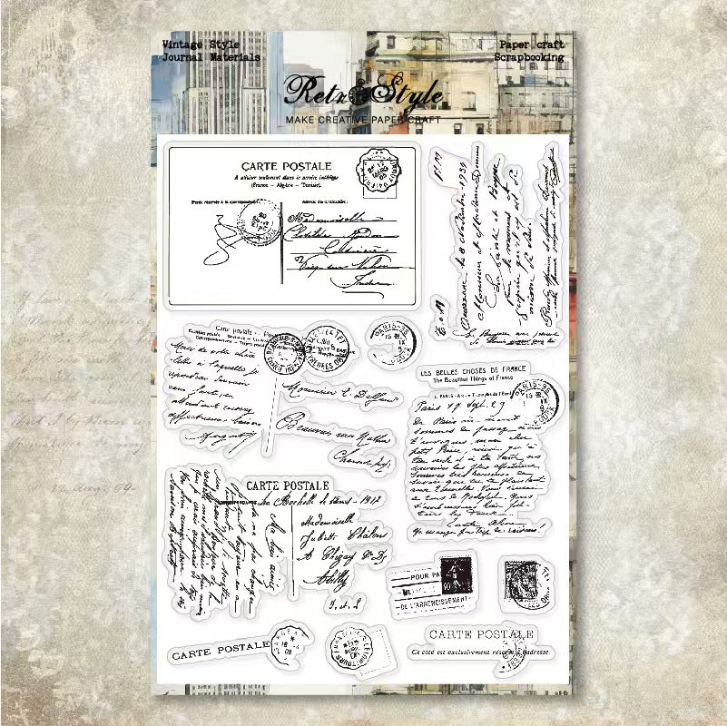 Transparent Silicone Stamp for Journaling, Planner & Craft Decoration