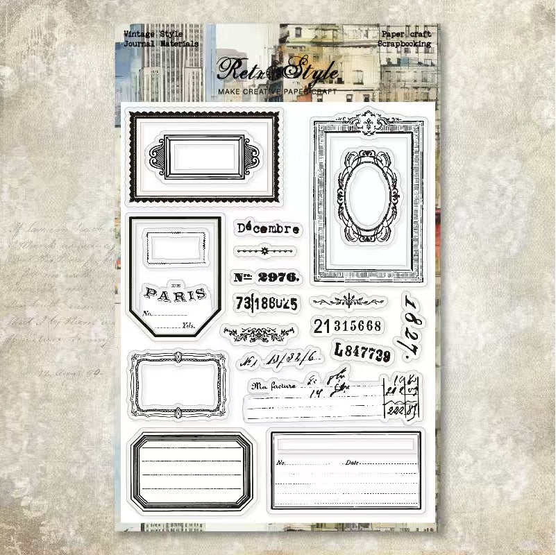 Transparent Silicone Stamp for Journaling, Planner & Craft Decoration