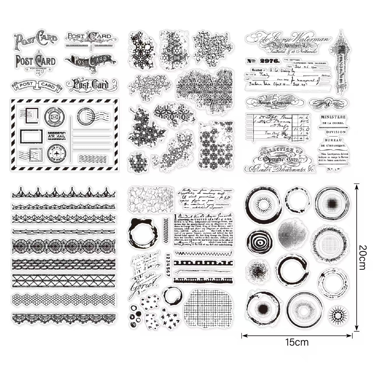 Transparent Silicone Stamp for Journaling, Planner & Craft Decoration