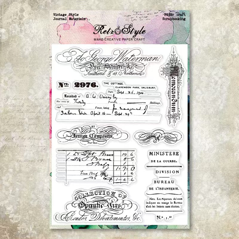 Transparent Silicone Stamp for Journaling, Planner & Craft Decoration