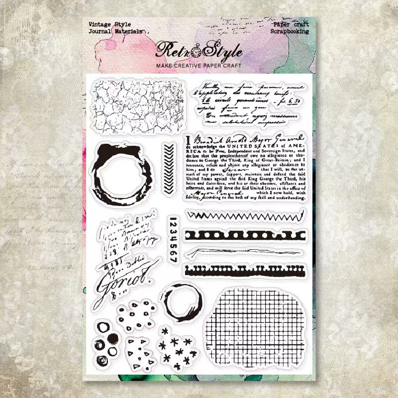 Transparent Silicone Stamp for Journaling, Planner & Craft Decoration