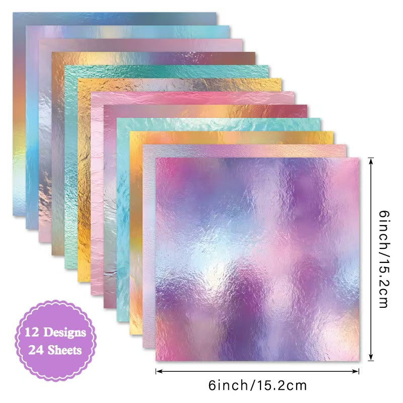 24 Sheets 6 Inch Aesthetic Pattern Paper Retro Material Paper For Scrapbooking Junk Journal Planner Supplies (24 sheets/pack)