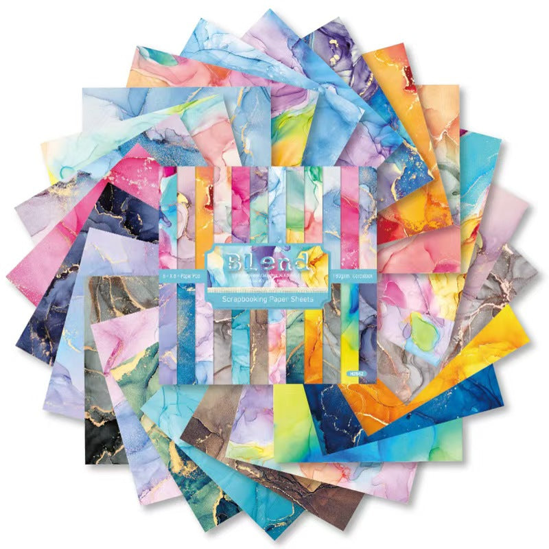 24 Sheets 6 Inch Aesthetic Pattern Paper Retro Material Paper For Scrapbooking Junk Journal Planner Supplies (24 sheets/pack)